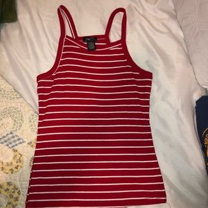Red stripes tank top.